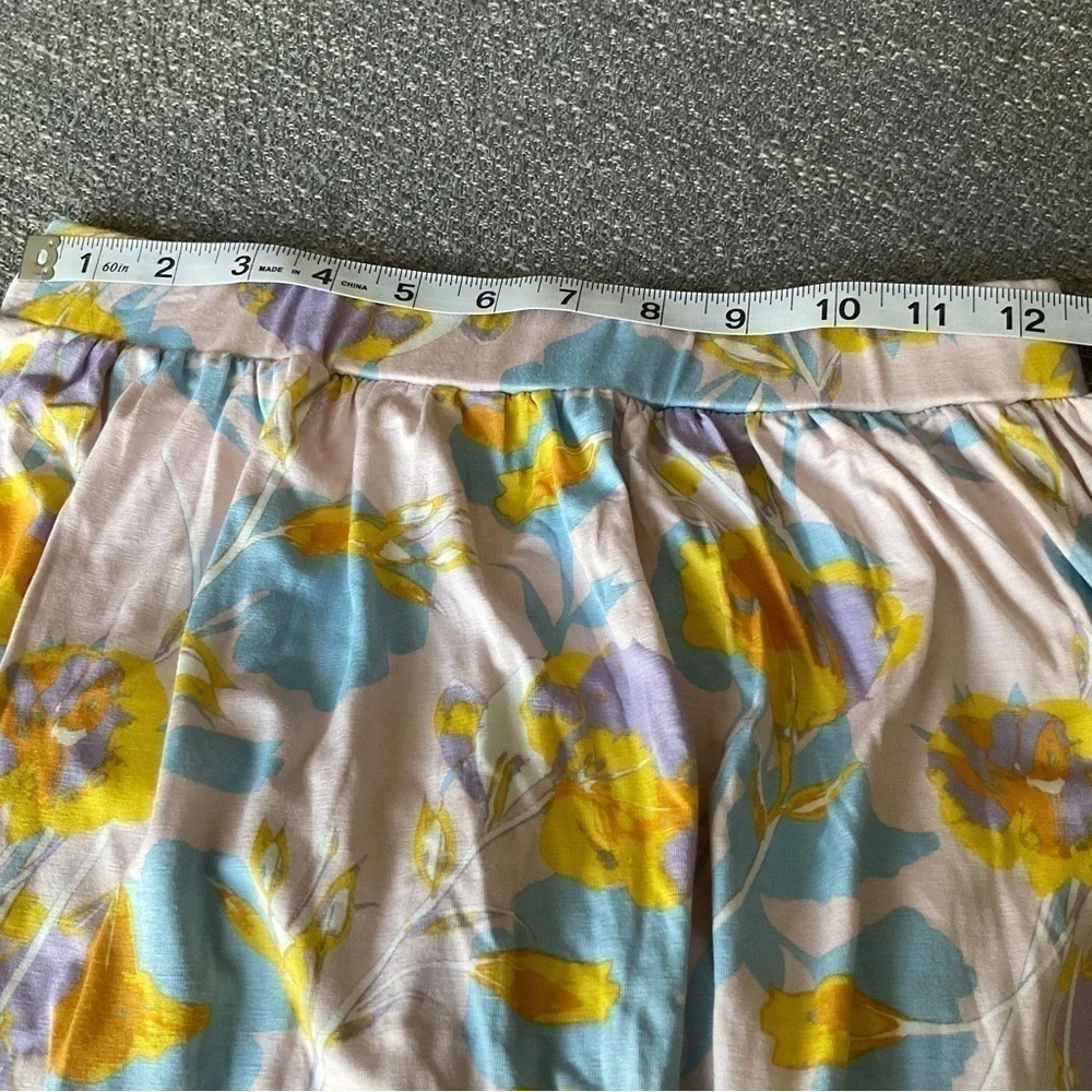 NWT Rachel Pally Floral Garden Jersey Slim Skirt Size Medium